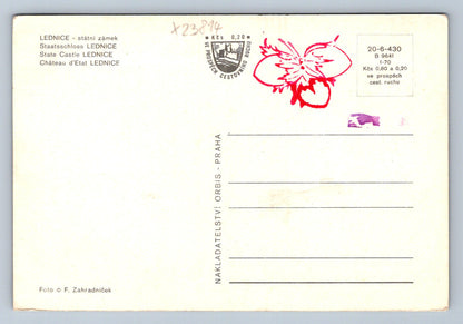 Pohlednice LEDNICE - STÁTNÍ ZÁMEK (X23814)