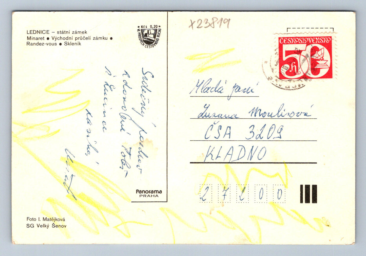 Postcard LEDNICE - STATE CASTLE (X23819)