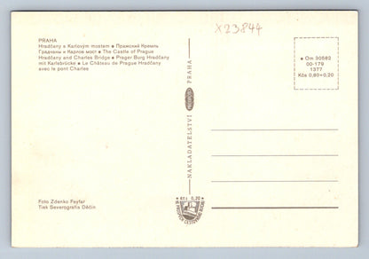 Pohlednice PRAHA HRADČANY S KARLOVÝM MOSTEM (X23844)
