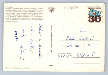 Pohlednice DOMAŽLICE (X23851)