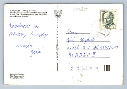 Pohlednice KRKONOŠE - PEC POD SNĚŽKOU (X23852)