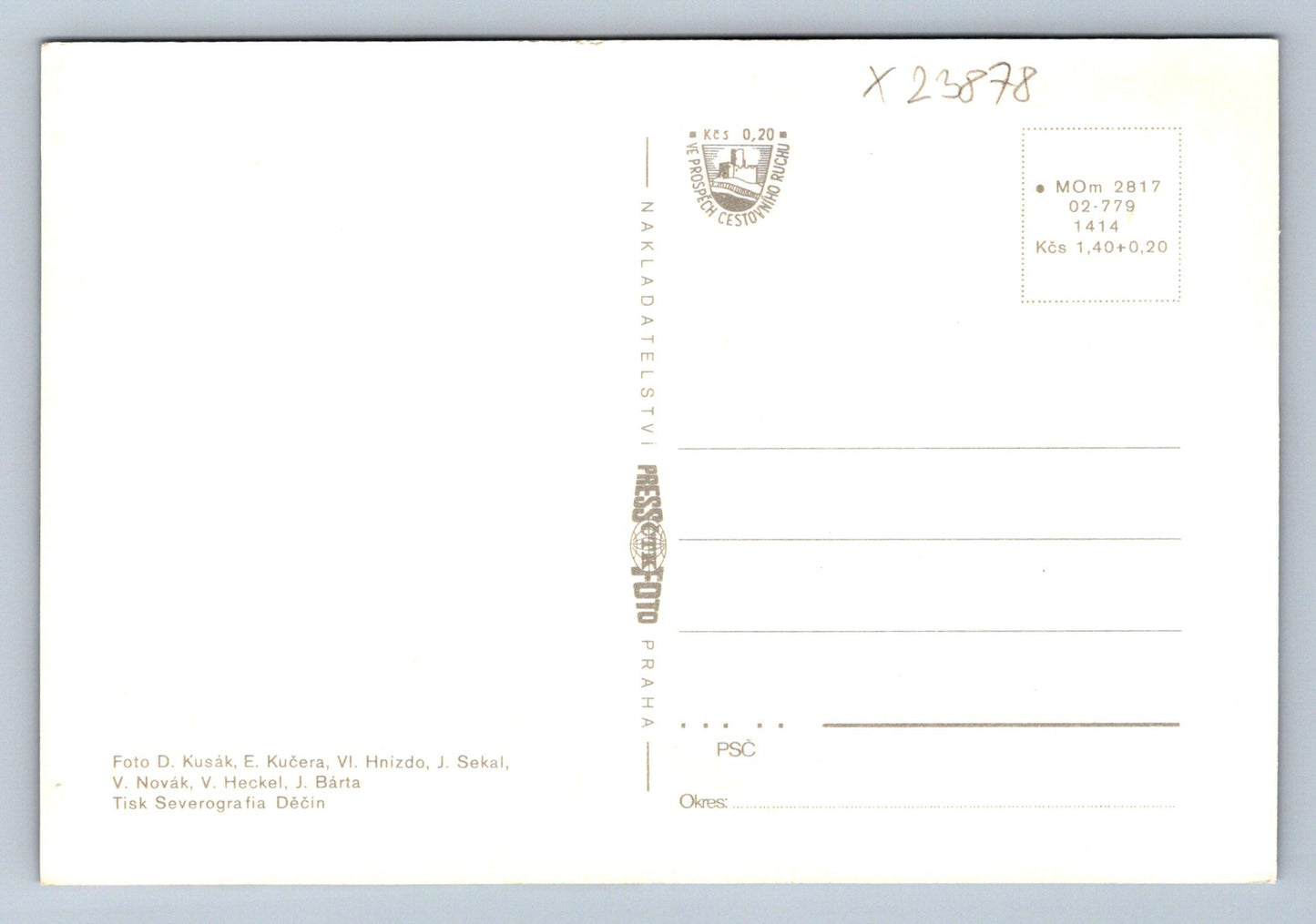 Pohlednice ZÁMEK JIŽNÍCH ČECH (X23878)