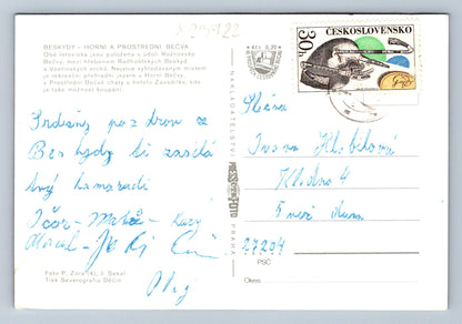 Postcard BESKYDY - UPPER AND MIDDLE BEČVA (X23922)