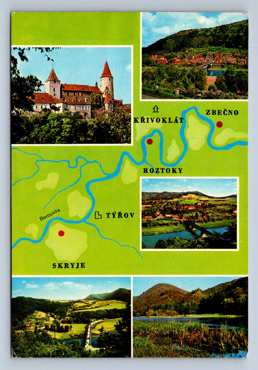 Postcard KŘIVOKLÁT CASTLE (X23929)