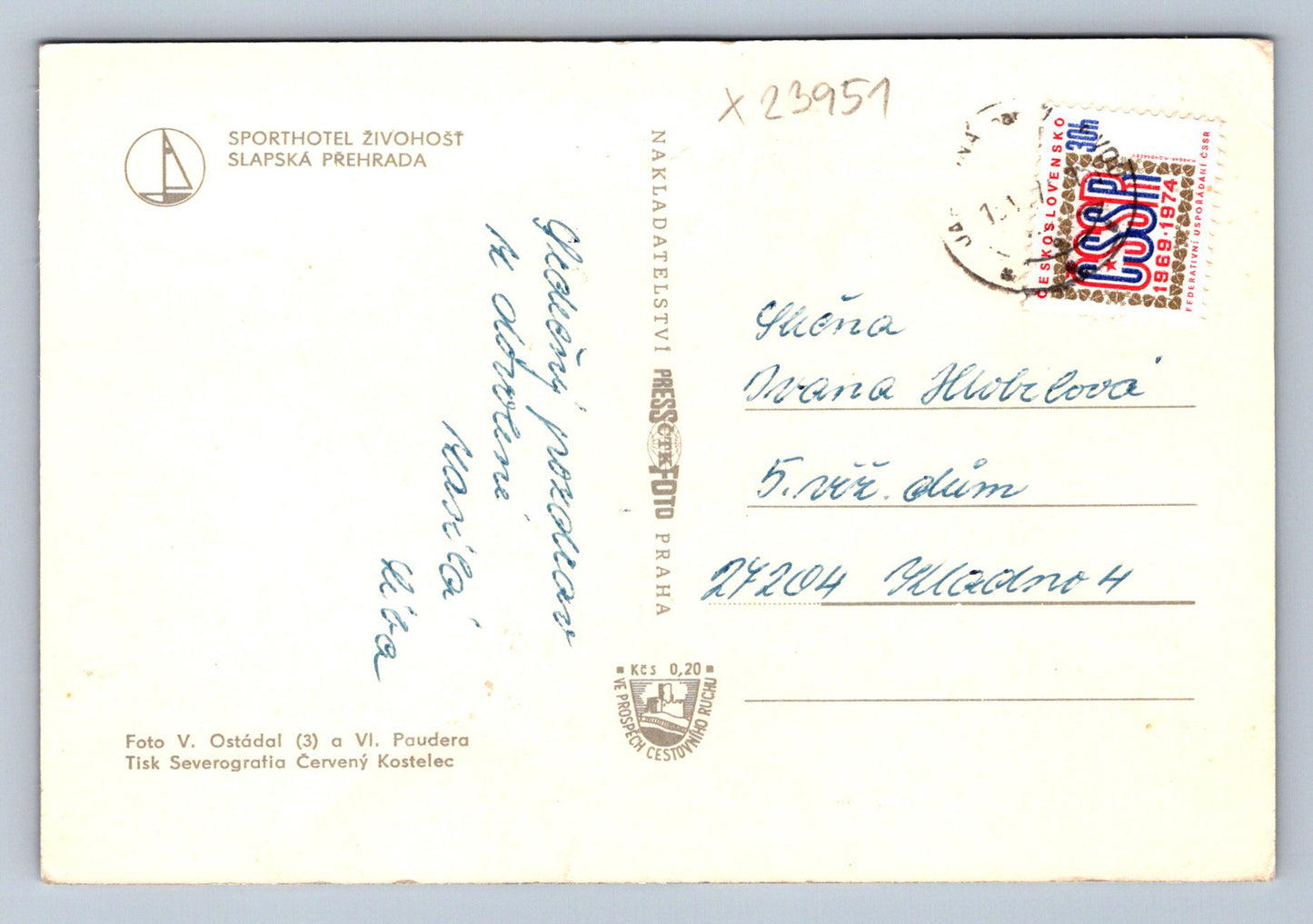 Postcard ŽIVOGOSŤ (X23951)