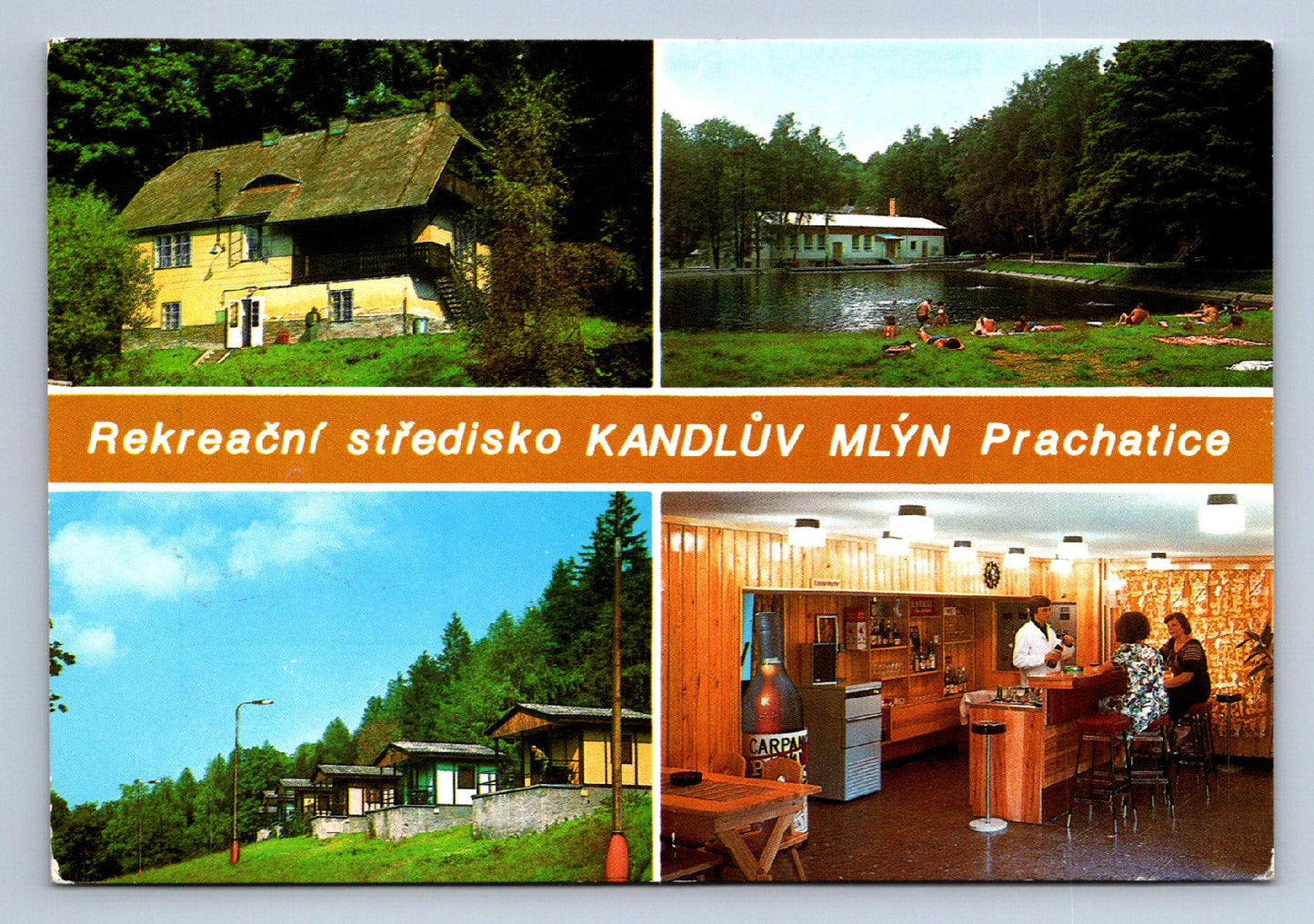 Pohlednice REKREAČNÍ STŘEDISKO KANDLŮV MLÝN - PRACHATICE (X23959)