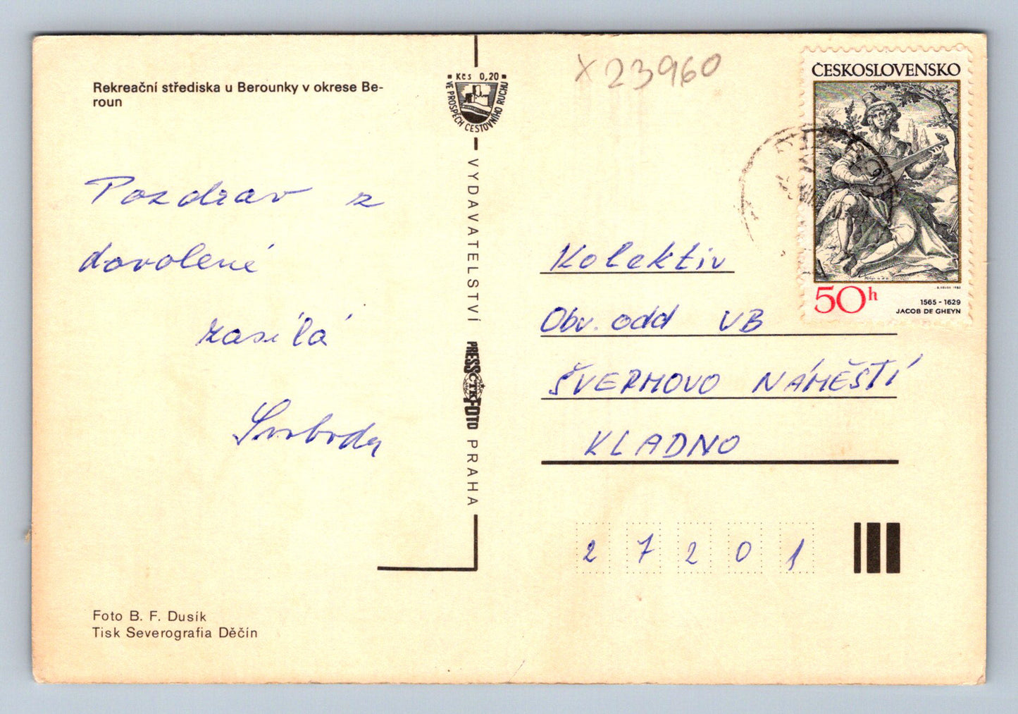 Pohlednice BEROUN (X23960)