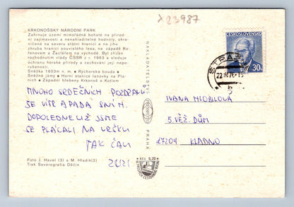 Pohlednice KRKONOŠSKÝ NÁRODNÍ PARK (X23987)