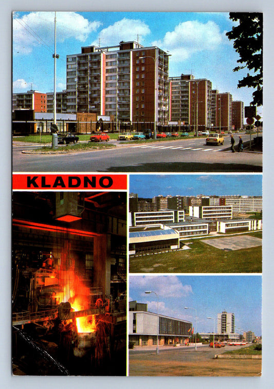 Pohlednice Kladno Tř. Čs. Armády celkový pohled (JN1669)