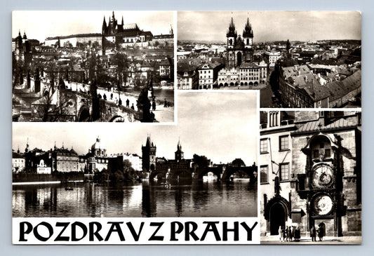 Pohlednice Pozdrav z Prahy Karlův most a Hradčany (JN1697)