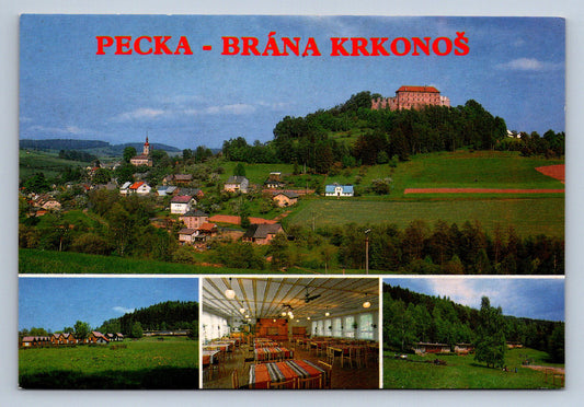 Pohlednice Pecka Brána Krkonoš celkový pohled na Pecku (JN1705)