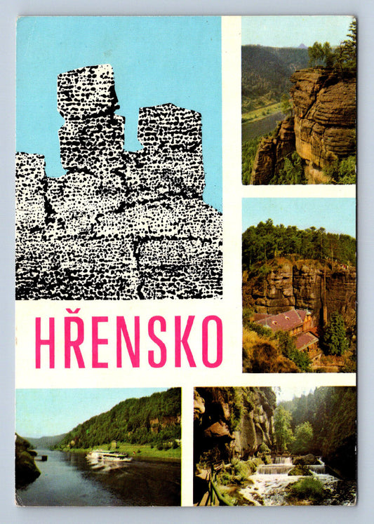 Pohlednice Hřesko údolí Labe od vyhlídky u Belvederu (JN1713)