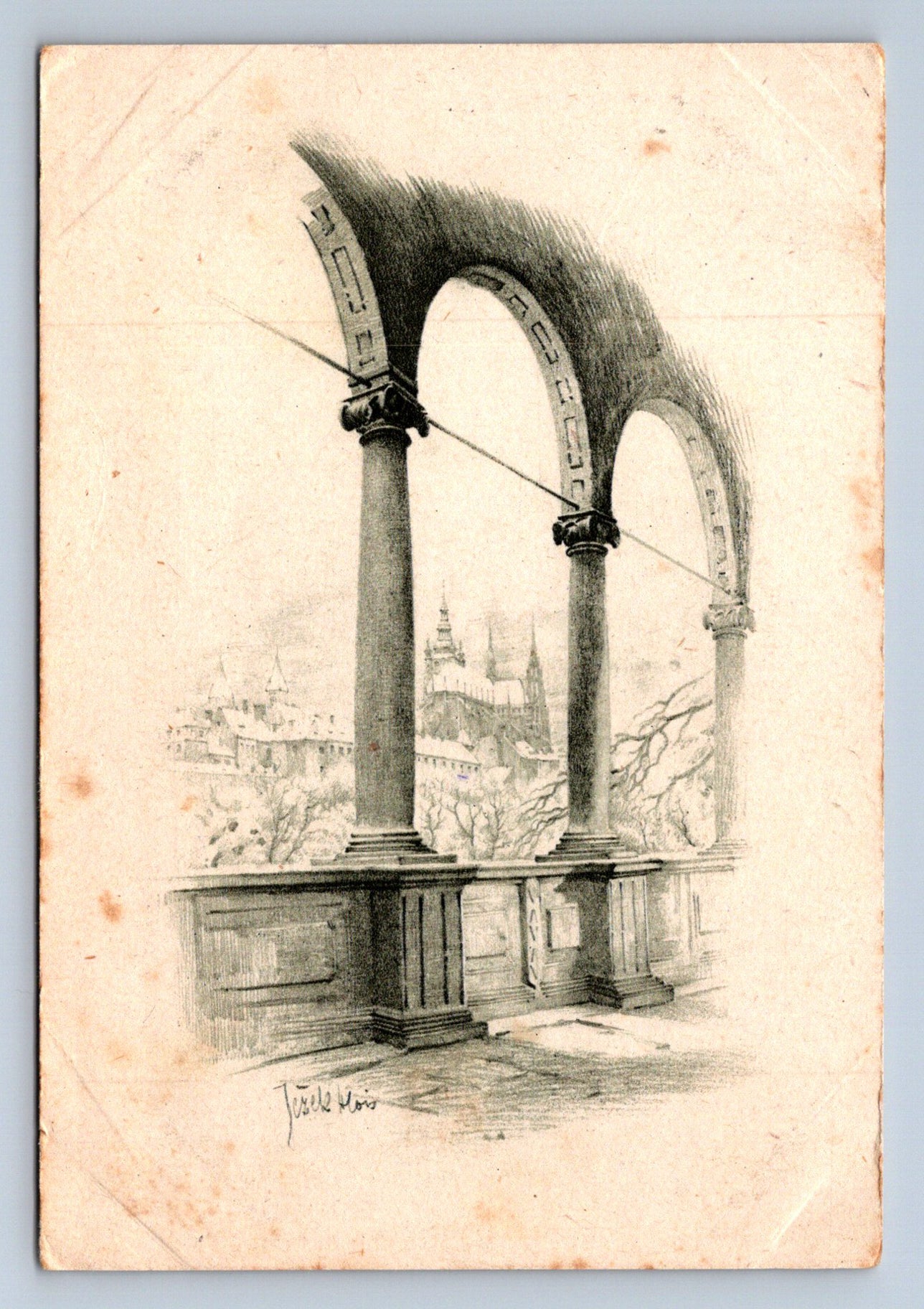 Pohlednice Praha Blick auf den St. Veitsdom (JN1743)