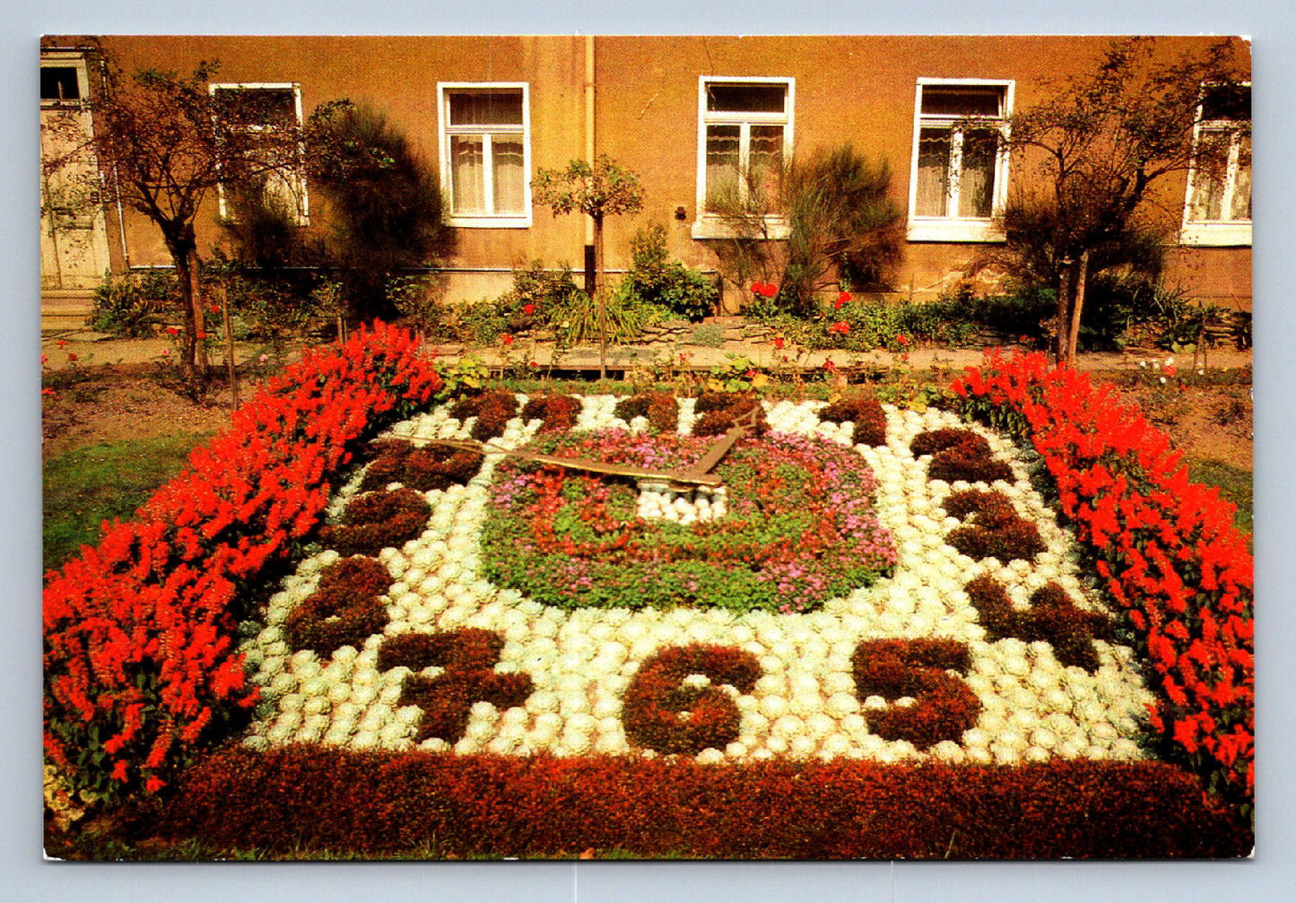 Pohlednice Greiz Blumenuhr im Leninpark (JN1759)