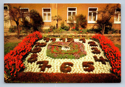 Pohlednice Greiz Blumenuhr im Leninpark (JN1759)