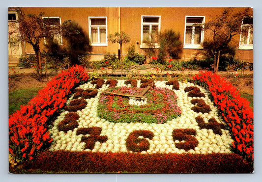 Pohlednice Greiz Blumenuhr im Leninpark (JN1759)