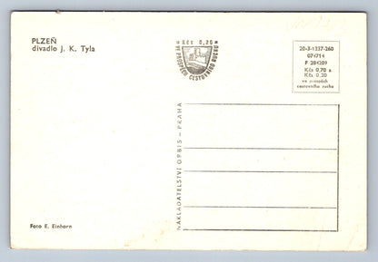 Pohlednice Plzeň divadlo J.K. Tyla (JN1763)