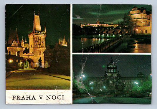 Pohlednice Praha v noci (JN1792)