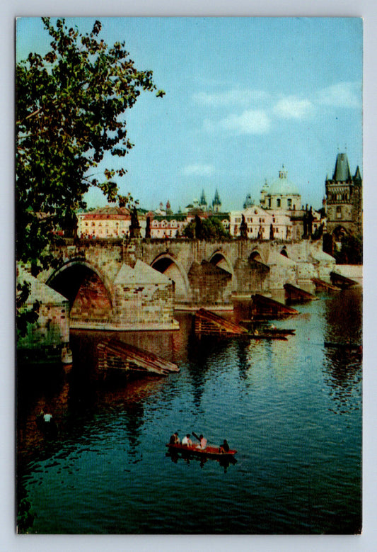 Pohlednice Praha Karlův most a Staroměstská mostecká věž (JN1796)