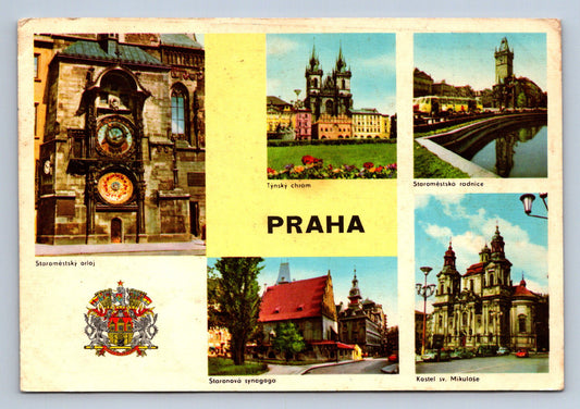 Pohlednice Praha známka Československo 1964/65 (JN1834)