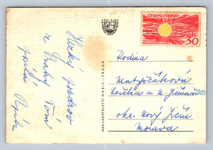 Pohlednice Praha známka Československo 1964/65 (JN1834)