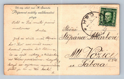 Pohlednice Truhla s vejci Velikonoce - Dle orig.mal.K.Šimůnka (JN1844)