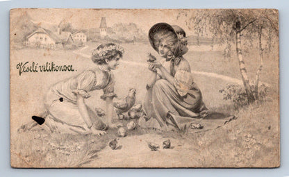 Pohlednice Veselé velikonoce V.K. Vienne 4203 (JN1846)