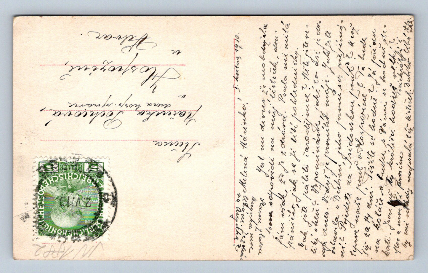 Pohlednice Holčička text 1723/24 (JN1882)
