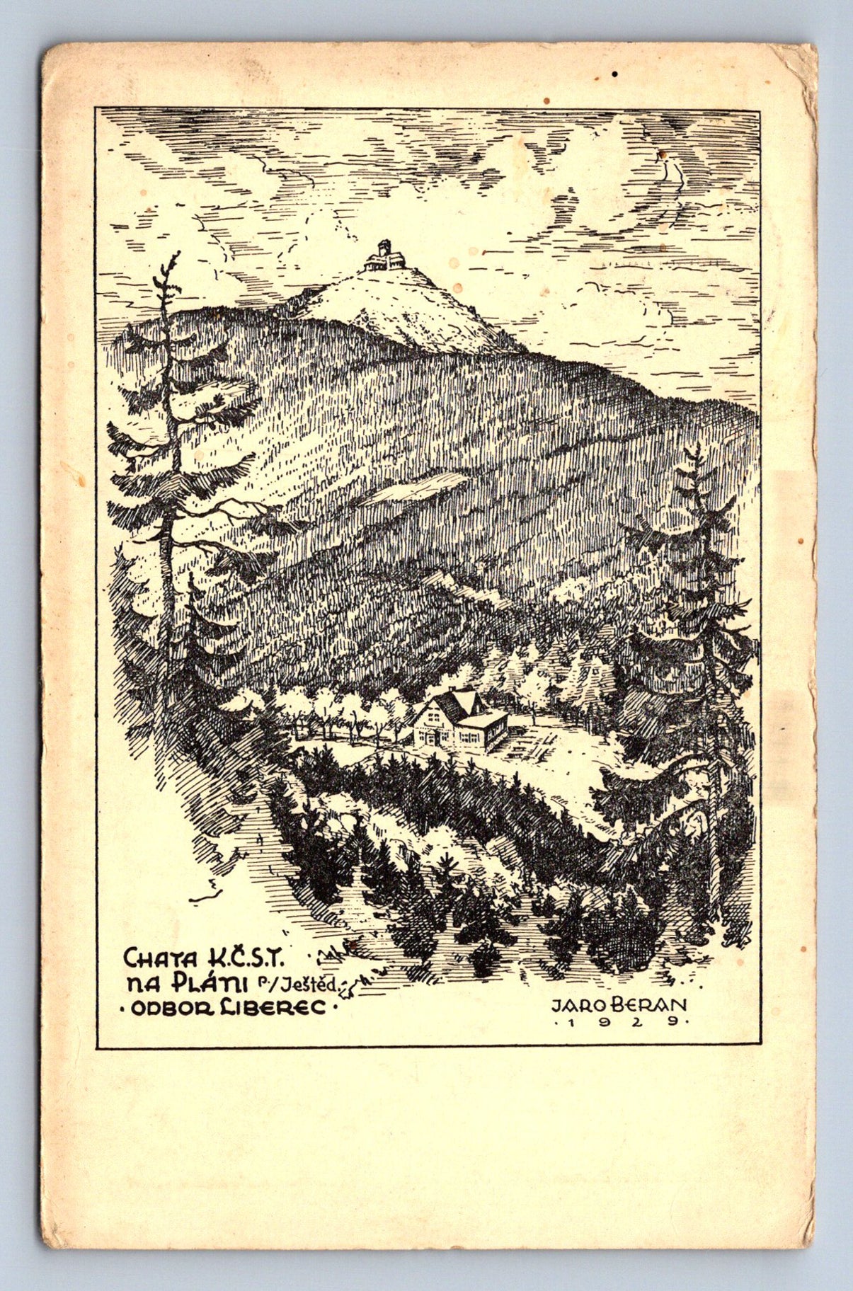 Pohlednice Chata KČSY Na Pláni (JN1900)