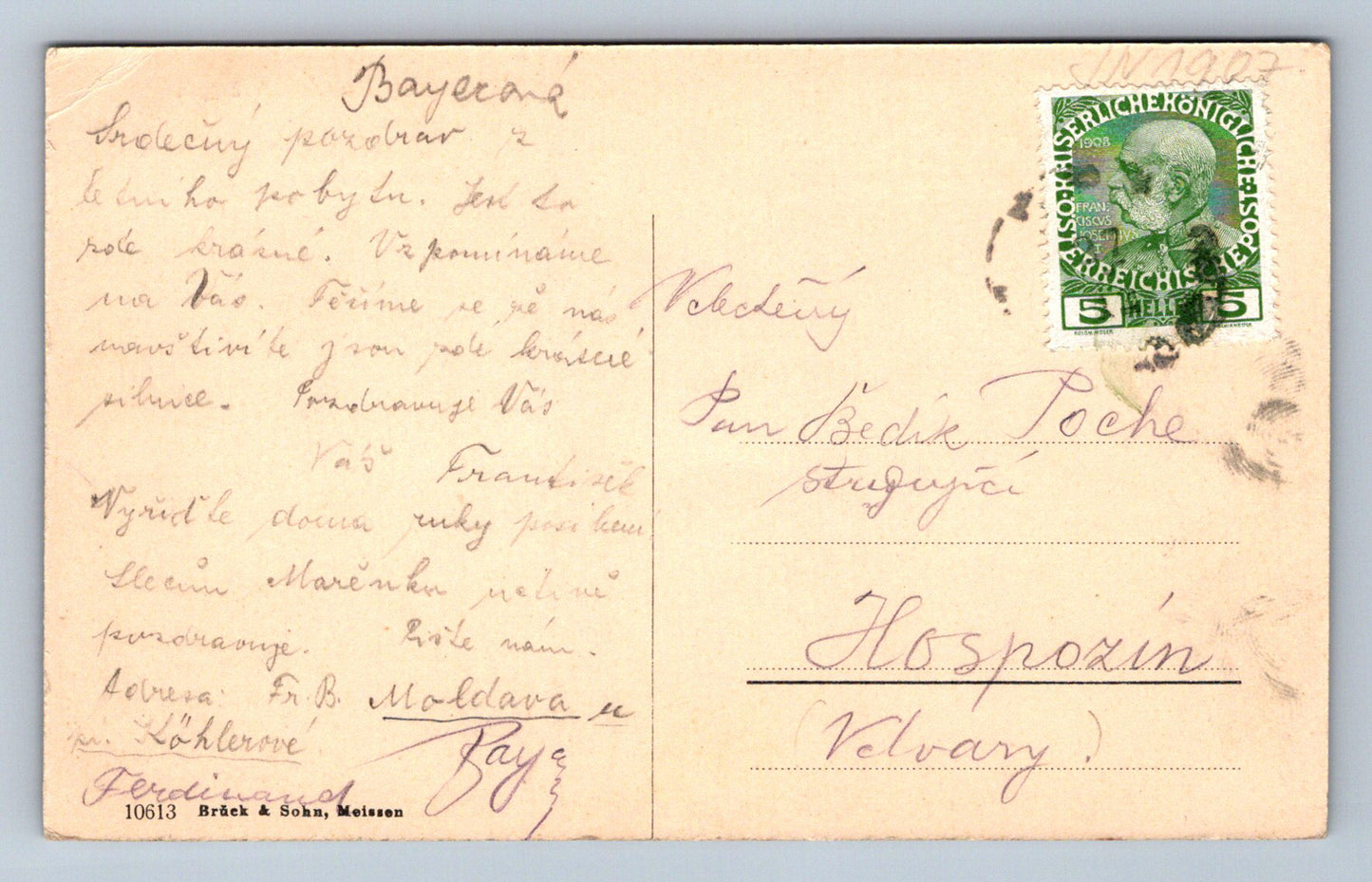 Pohlednice Kgl.Jagdschloss Rehefeld (JN1907)