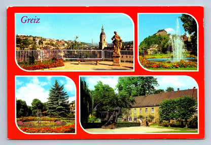 Pohlednice Greiz Schanzengarten am Oberen Schloss (JN1913)
