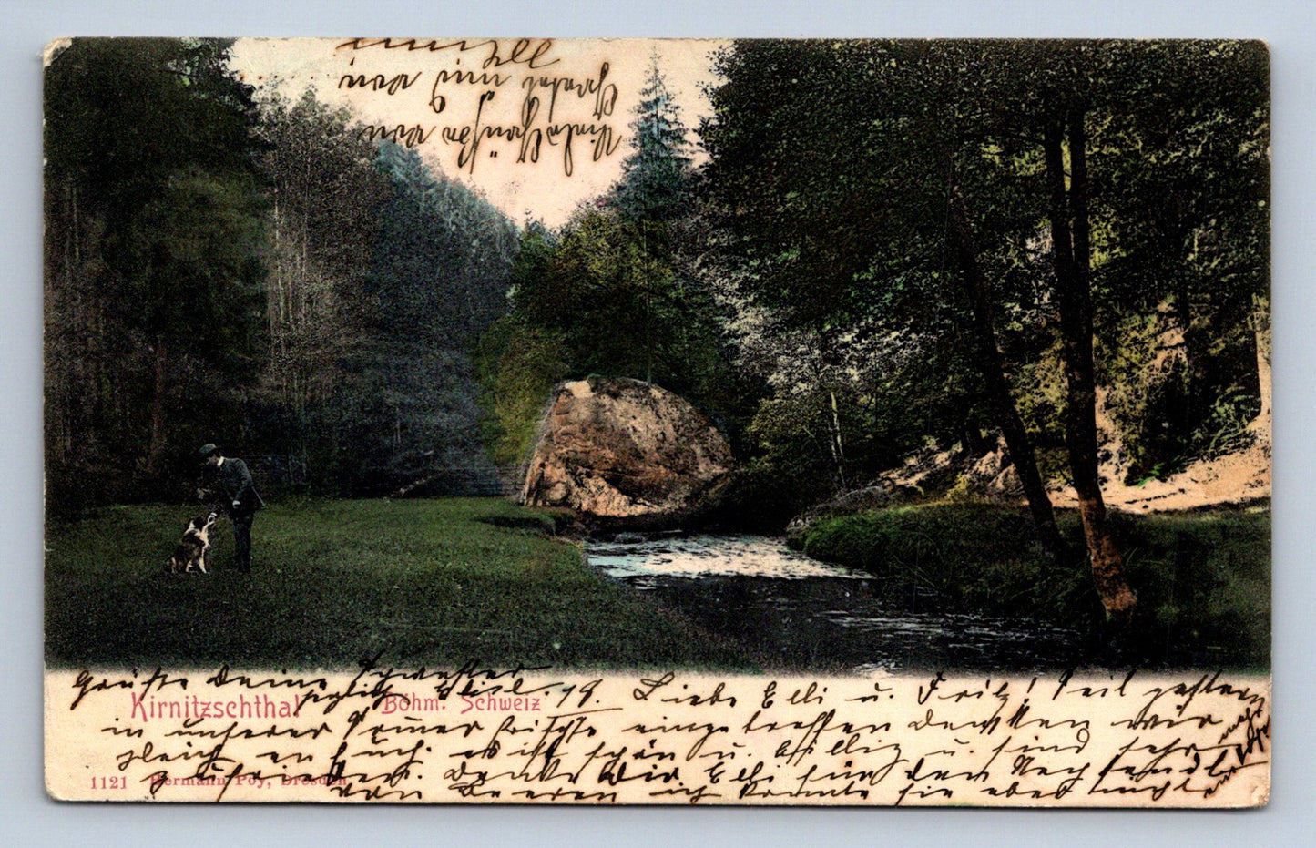 Pohlednice Příroda Kirnitzchthal Böhm Schweiz. (JN1916)