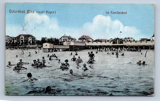 Pohlednice Ostseebad Binz (insel Rügen) Im Familienbad koupaliště (JN1