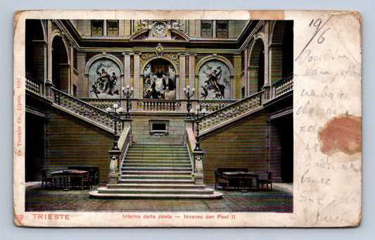Pohlednice Trieste Interna della posta Inneres der Post II (JN1921)
