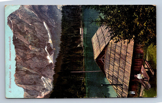 Pohlednice Jezero I. Weissenfelser See. Sommerwirtschaft. (JN1923)
