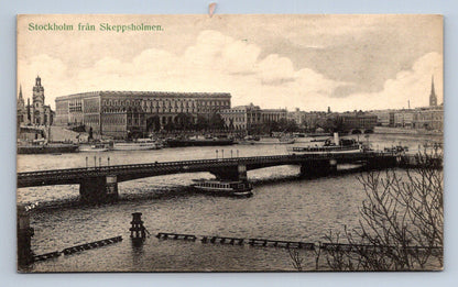 Pohlednice Stockholm fran Skeppsholmen (JN1927)