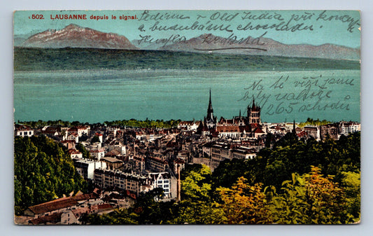 Pohlednice Lausanne depuis le signal (JN1933)
