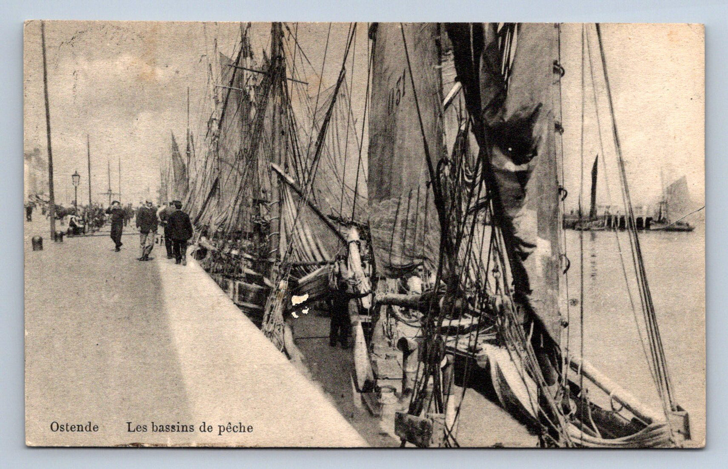 Pohlednice Ostende Les bassins de peche (JN1945)