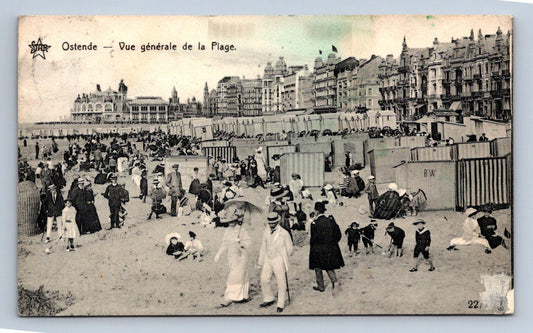 Pohlednice Ostende Vue generale de la Plage (JN1947)