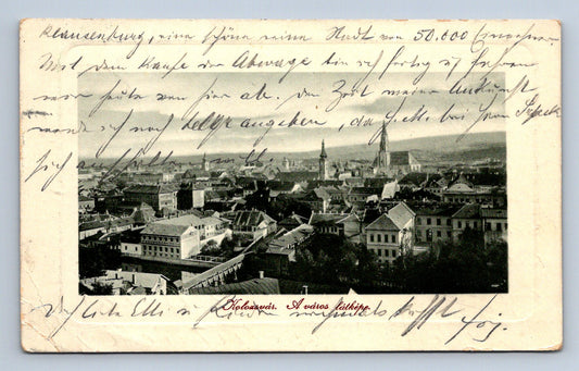 Pohlednice Kolozsvár. A város látképe (JN1950)