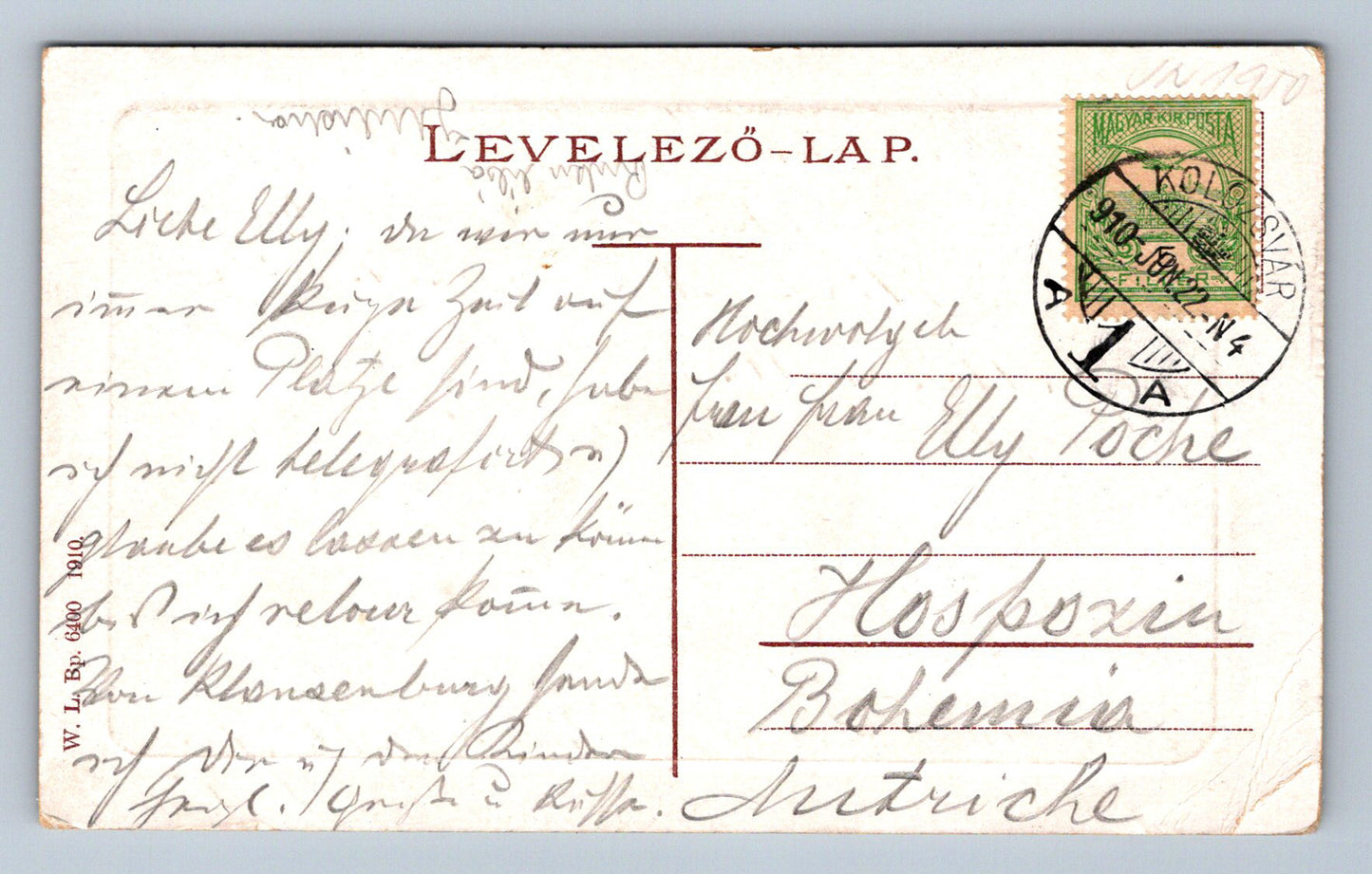 Pohlednice Kolozsvár. A város látképe (JN1950)