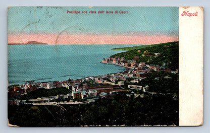 Pohlednice Posillipo noc vista dell isola di Capri (JN1953)