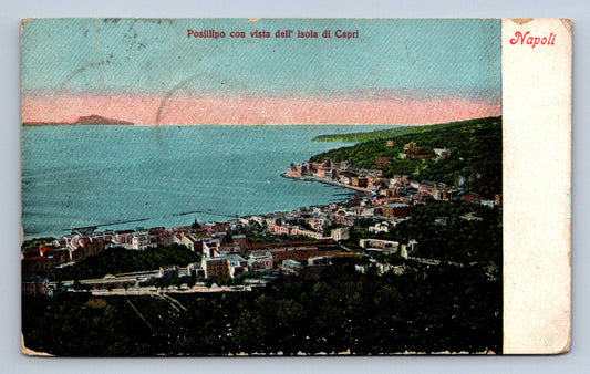 Pohlednice Posillipo noc vista dell isola di Capri (JN1953)