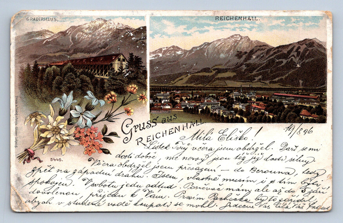 Pohlednice Gruss aus Reichenhall (JN1954)