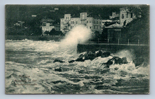 Pohlednice Abbazia Brundung an der Strandpromenade (JN1955)