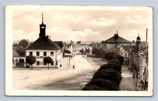 Pohlednice Dašice výhled na hostinec (JN1967)