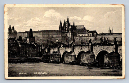Pohlednice Praha Hradčany lepená pohlednce (JN2004)