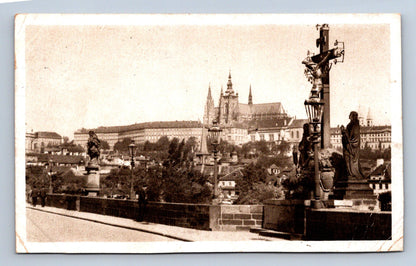 Pohlednice Praha Hradčany a Karlův most (JN2010)
