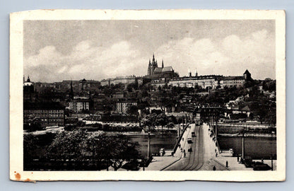 Pohlednice Praha Hradčany a Mánesův Most (JN2036)
