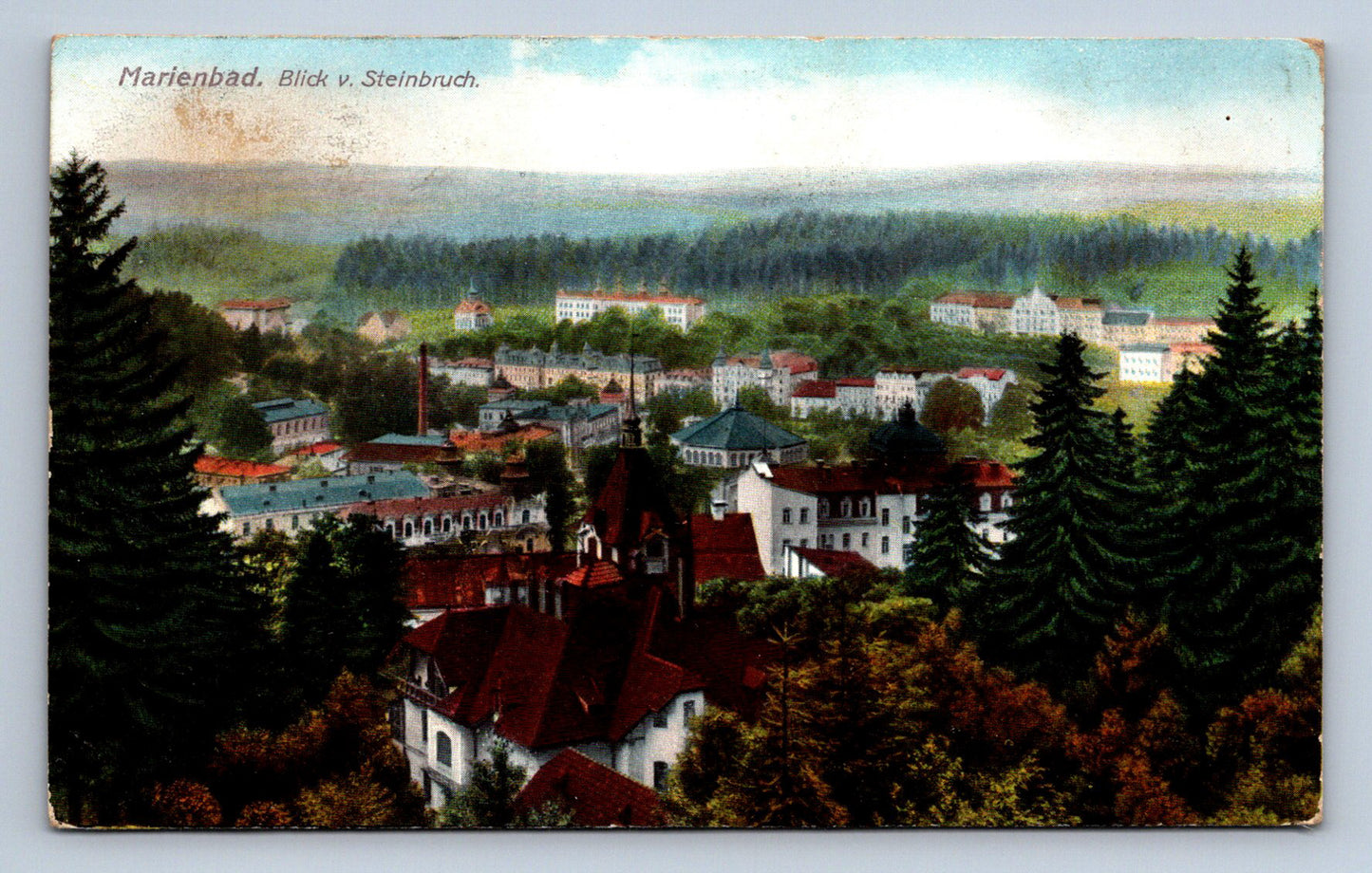 Pohlednice Mariendbad. Blick v.Steinbruch (JN2047)